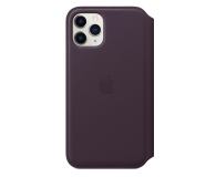 Apple Leather Folio do iPhone 11 Pro Aubergine - 514651 - zdjęcie 1